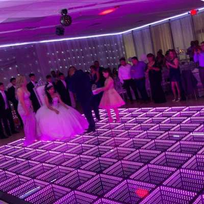 light up disco Outdoor 3D Effect LED Screen dance floor for nightclub hire scotland